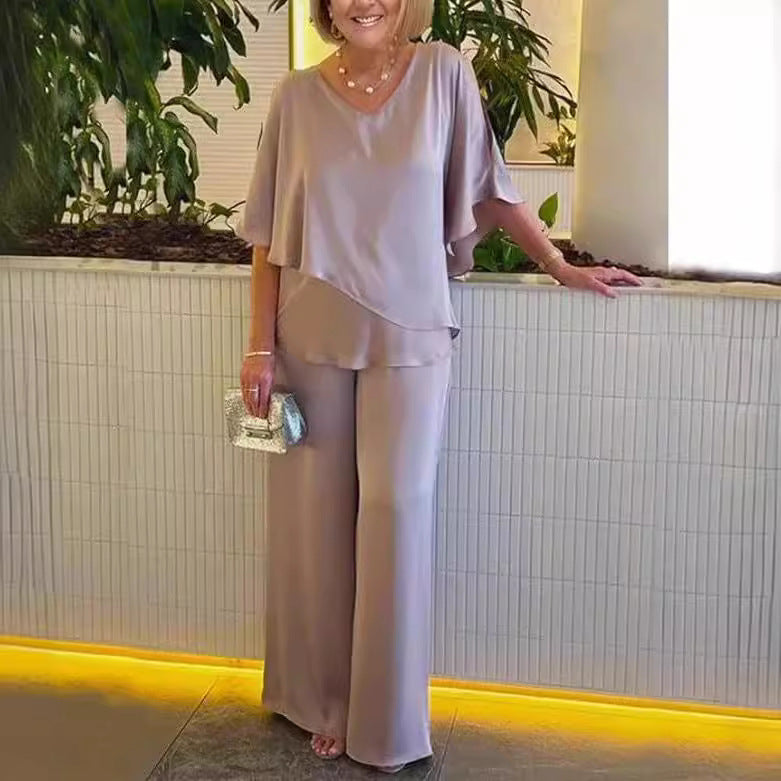 Martha - Bezwysiłkowy Zestaw z Szerokimi Nogawkami